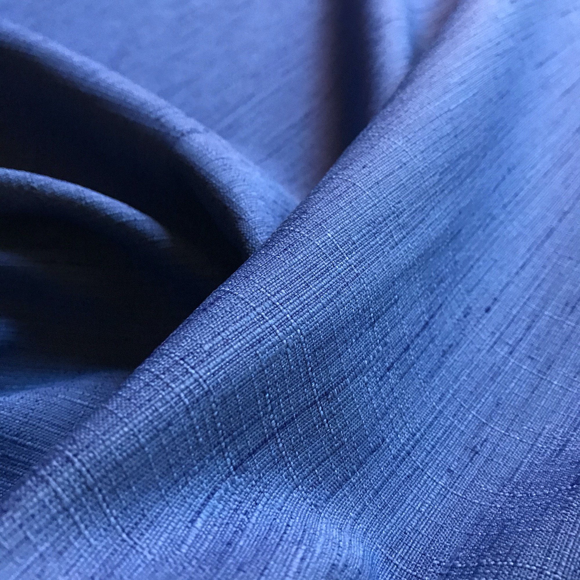 Spa Blue Shantung Silk Solid Upholstery Fabric 54