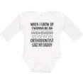 thumbnail image 3 of Inktastic Future Orthodontist Baby Boys or Girls Long Sleeve Baby Bodysuit, 3 of 5
