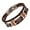 Dark brown, variant on Mens Vintage Leather Braided Cuff Wrist Band Brown Rope Bracelet Bangle Gift Valentine’s Day Birthday Christmas Gifts