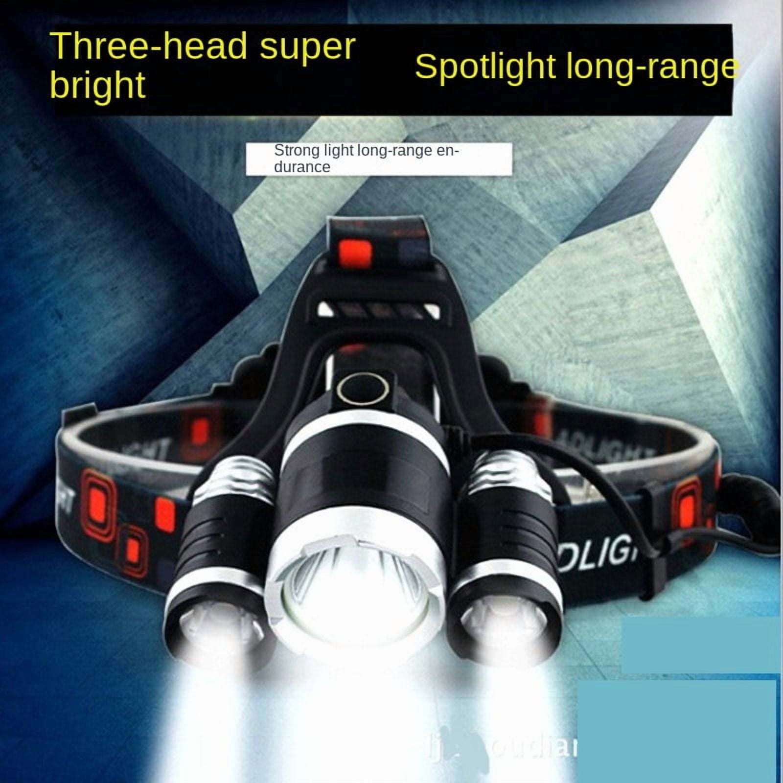 PINSAI LED Headlamp Rechargeable Waterproof Super Bright Headlamp for Hard Hat - Headlamps for Adults Rechargeable,Headlights for Camping,Outdoor Work,Hiking