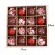 thumbnail image 2 of 16 piezas/caja de adornos navideños pintados para decoración de árboles de Navidad, fiestas, bodas y fiestas, 2 of 4