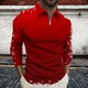 thumbnail image 1 of Blusa y camisa de manga larga con cuello vuelto para hombre, jersey con cremallera y solapa estampada, blusa de manga larga con cuello vuelto, blusa de poliéster para hombre, 1 of 5