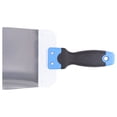 thumbnail image 2 of Cuchillo de masilla de acero inoxidable pulido con espejo para mantenimiento de coche, cuchillo de cinta raspadora con mango antideslizante de goma suave, 6 pulgadas, 150mm, 2 of 5