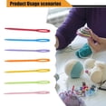 thumbnail image 3 of SPRING Thread Wool Sewing Needles Kids Large Eye Plastic Sewing Knitting Needlework Craft DIY Embroidery Tapestry Sturdy 7cm, 3 of 9
