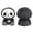 Gray, variant on Halloween Skeleton Sloth Stuffed Plush Doll 22 Cm Tall Gothic Decor Soft Toy 1 Pack
