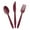 Burgundy/Maroon, variant on Chocolate High Count Cutlery Set (210Pc) - Party Supplies - 210 Pieces