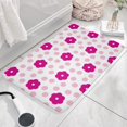 thumbnail image 3 of Pioneer Flower Floral Print Flannel Non Slip Door Rugs,Washable Door Mats Indoor,Decorative Door Mats,Dirt-Resistant and Absorbent Doormat for Entrance,Bedroom,Kitchen,Bathroom,23.5"x16", 3 of 5