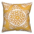 thumbnail image 2 of Creative Products Large Bright Yellow Cream Star Pattern 20x20 Indoor / Outdoor Pillow, 2 of 3
