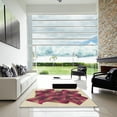 thumbnail image 7 of Ahgly Company Machine Washable Indoor Rectangle Transitional Bright Maroon Red Area Rugs, 2' x 3', 7 of 7