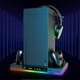 thumbnail image 5 of Adecuado para la base control temperatura del host Xbox Series X + ventilador refrigeración superior con estante almacenamiento discos RGB [PG-XBX024S], 5 of 9
