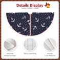 thumbnail image 3 of Fotbe Anchor Pattern Christmas Tree Skirt, Tree Skirts Plush Christmas Decorations, Christmas Tree Skirts Xmas Decorations Holiday Party Decor-36", 3 of 6