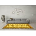 thumbnail image 3 of Ahgly Company Indoor Square Abstract Yellow Modern Area Rugs, 8' Square, 3 of 4