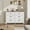 Brown and white, variant on 47" Wide 6 Drawer Dresser for Bedroom – Farmhouse Wooden Chest, Spacious Storage Cabinet for Closet, Nursery, Living Room, Entryway – Modern Double Dresser, Walnut Brown Finish, brown