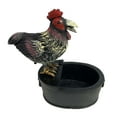 thumbnail image 2 of Outdoor Water Fountain Statue Set Funny Animal Resin Decor with LED Lights for Garden Yard Patio Bird Owl Rooster Figurine Hand Painted, 2 of 9
