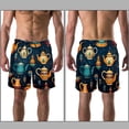 thumbnail image 3 of luoweisi Men's Beach Shorts Quick Dry Swim Trunks with Mesh Lining Vintage Teapot S, 3 of 5