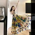 thumbnail image 1 of Une Robe en Lin pour Filles pour Femmes 2024 Nouvelle Mode Décontractée Sans Manches Unie Débardeur Robe d'Été Chic Vintage Plissée Ample Robe Maxi, 1 of 7