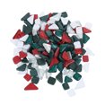 thumbnail image 1 of EeaseMX Piedra de mosaico lisa con purpurina, irregular, hecha a mano (500 g, roja y verde), 1 of 8
