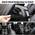 thumbnail image 6 of Yuyamidu Dragonfly Car Center Console Cushion Pad Flower Center Console Armrest Cover for Most Vehicles Easy to Install Auto Armrest Covers Accessories, Black, 6 of 7