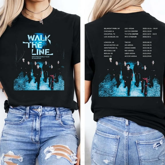 ENHYPEN World Tour Walk The Line IN U.S & EUROPE Enhypen shirt, Enhypen tee 2025 shirt