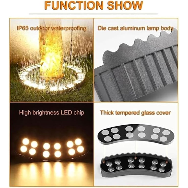 LED Tree-Hugging Ring Light - Outdoor Tree Light, IP65 Waterproof ...