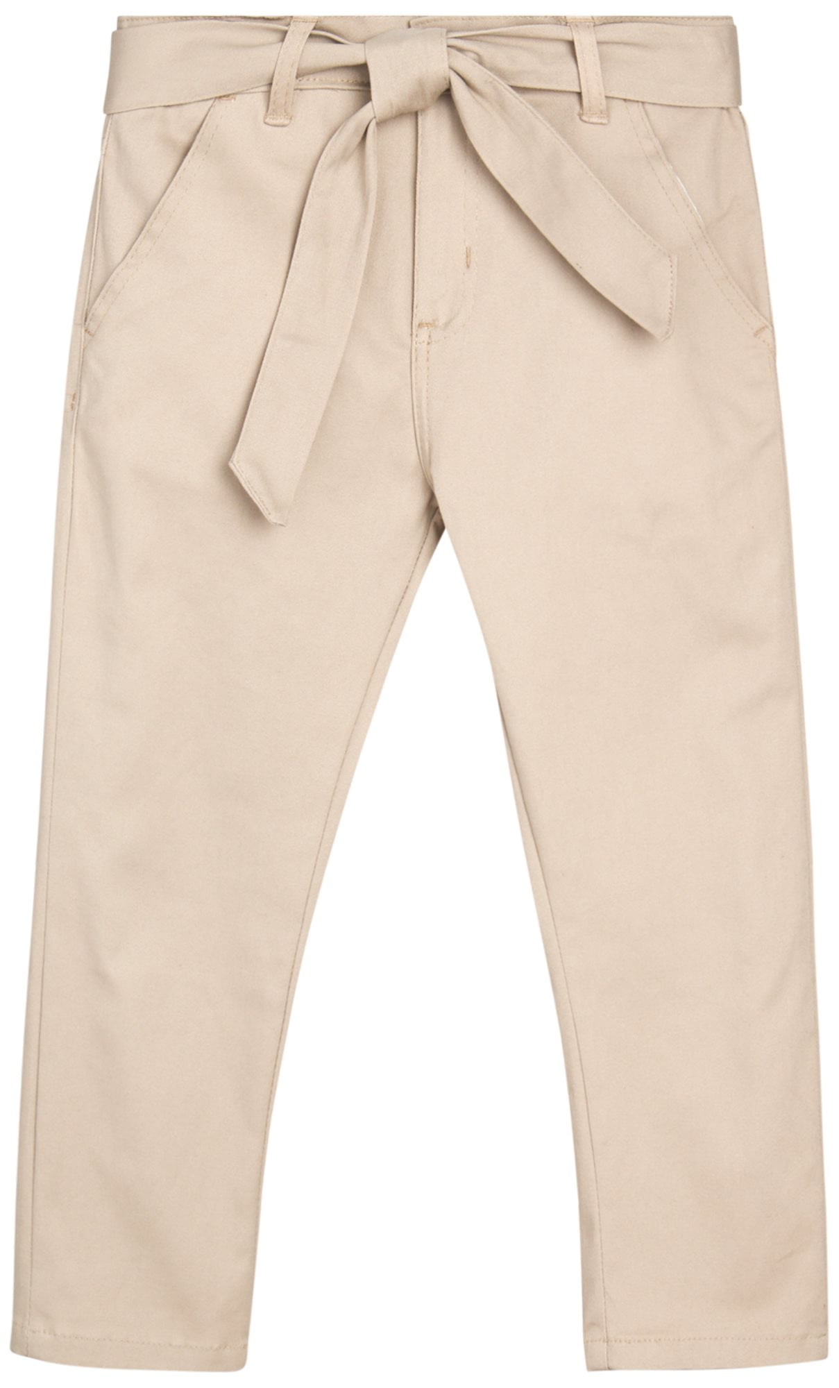 Beverly Hills Polo Club Girls' School Uniform Pants Cotton Twill Navy