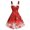 Red, variant on HKEJIAOI Womens dress Women Vintage Christmas Color Snowflake Print Off Shoulder Party Dress Deals Clearance Red