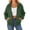Army Green, variant on Women Hoodie Baeitkot Fashion Women's Casual Comfortable Solid Full-Zip Hoodie Drawstring Long Sleeve Pockets Hooded Sweatshirt Coat