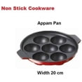 thumbnail image 2 of iKonbi 7 Cavity Aluminium Utensils with Non-Stick Coating Pan/Appam Patra/Ponganalu Pan/Kallu/Chatti / Appam Pan (Multicolor), 2 of 4