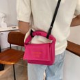thumbnail image 4 of Bolso cruzado de hombro de Color contrastante para mujer Mini bandolera Ehuebsd de cuero PU portátil para viaje bolso de mano para teléfono, 4 of 9