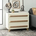 thumbnail image 4 of SAFAVIEH Raquel Contemporary Style 3 Drawer Chest, White (31.5 in. W x 18 in. D x 26.5 in. H), 4 of 17