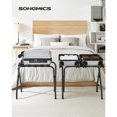 thumbnail image 3 of Boutique Home Pack of 2 Luggage Rack Suitcase Stand, Steel Frame, Foldable - Black, 3 of 4