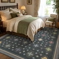 thumbnail image 3 of TURCURNO Black 10x14 Area Rug, Vintage Boho Medallion Large Living Room Rug Washable Non Slip Low Pile Rug Distressed Rug Indoor Retro Carpet for Bedroom Dining Room Office, 3 of 11