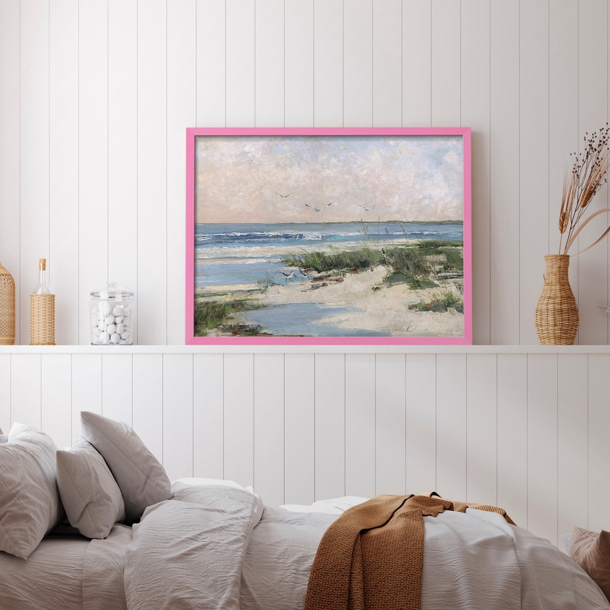 Soft Morning Sea by Sally Swatland - Restickable Framed Giclée Print