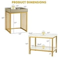 thumbnail image 4 of Costway 2PCS 2-Tier Nesting Coffee Sofa Side End Tables Narrow for Living Room Bedroom, 4 of 10