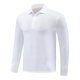 thumbnail image 2 of Blusa y camisa de manga larga con cuello vuelto para hombre, color liso, informal, elástica, deportiva, con botones, blusa de manga larga con cuello vuelto para hombre, tops de poliéster para hombre, 2 of 5