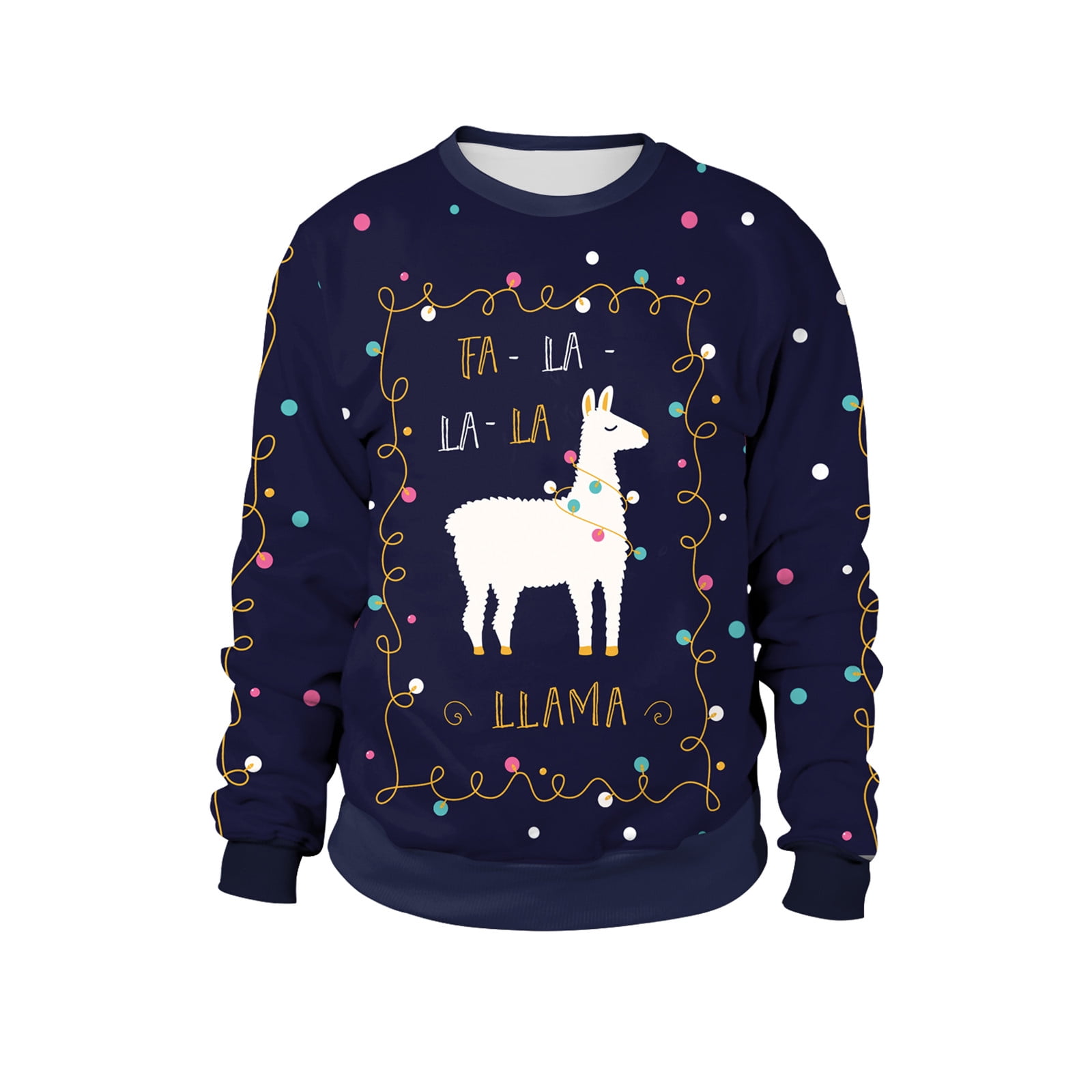 Ugly Christmas Sweater Men Christmas Clothing Casual Loose Tops