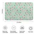 thumbnail image 3 of Pioneer Flower Floral Print Pattern Bathroom Rugs Mat, Non Slip Microfiber Bathroom Rug with Rubber Backing, Soft Mats for Bathroom Floor Tub Shower, 17"x27", 3 of 5