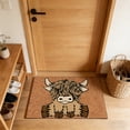 thumbnail image 6 of Funny Welcome Mats Outdoor - Highland Cow Decor Front Door Mat Outdoor Entrance, Come on in and Hang with The Herd Welcome Mat, Indoor Door Mats for Entryway, 16x24 Inches, 6 of 6