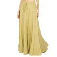 thumbnail image 1 of Phagun Jupe Maxi Bohème Gitane à Volants en Coton pour Femme, Taille Unique, Tenue de Plage, 1 Unité, 1 of 7