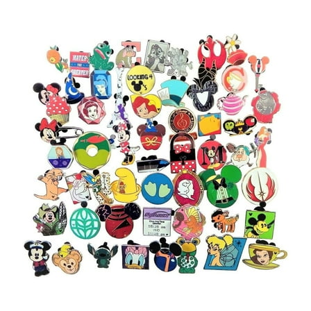 Disney Pin Trading 25 Assorted Pin Lot, Brand New Pins, No Doubles, Tradable