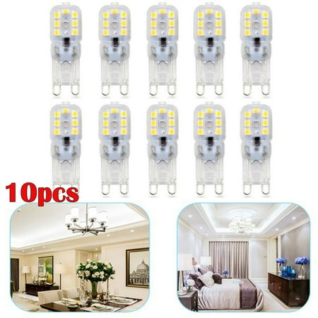 

10pcs G9 LED Light Bulbs 3/5W G9 Crystal LED Bulb LED Corn Bulb for Home Lighting AC 220V