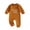 Orange, variant on Enyan Newborn Baby Boy Halloween Outfits Letter Print Romper Long Sleeve Crew Neck Fall Jumpsuit(Orange,6-12 Months)