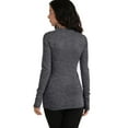 thumbnail image 3 of J. METHOD Women's Snap Button Cardigan Long Sleeve Knit Ribbed Sweater NEWJ181 Charcoal 2X, 3 of 5