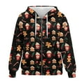 thumbnail image 4 of FOR U DESIGNS Christmas Zip Hoodies for Women Oversized Hooded Sweatshirt with Front Size M Zipper Lightweight Gingerbread Man Hoodie Cardigans for Women Trendy Sportswear, 4 of 7