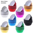 thumbnail image 2 of Metallic Red Cupcake Wrappers (25pcs, Standard Size) Grease Resistant Cake Liners for Baking, Caking and Crafting by Bakell, 2 of 2