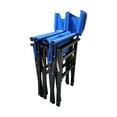 thumbnail image 3 of 2 Folding Chair - Blue Canvas Covered Wooden Director Chair. Build. Strong Load-bearing Capacity. Easy To Clean And Breathable. Foldable For Convenient Mobility Storage. For All. 23 In Depth, 20, 3 of 5