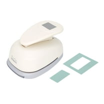 Bira Craft 2 5/8" x 1 5/8" Scalloped Rectangle Lever Action Craft Punch for Paper Crafting Scrapbooking