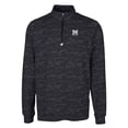thumbnail image 2 of Men's Cutter & Buck Black Morehouse Maroon Tigers Big & Tall Traverse Camo Print Stretch Quarter-Zip Pullover Top, 2 of 3