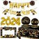 thumbnail image 4 of Globos de aluminio con números de Año Nuevo 2024, suministros para fiestas de Nochevieja, guirnaldas, accesorios para fotos, decoraciones navideñas, 4 of 5