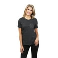 thumbnail image 2 of Thread Tank Ghost BOO Women's Relaxed Crewneck T-Shirt Tee Charcoal Large, 2 of 4
